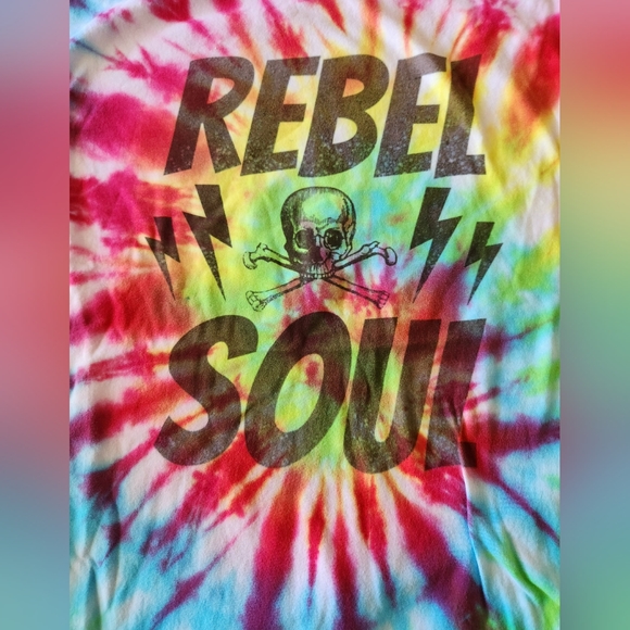Custom Tie Dye Rebel Soul Tee - Picture 2 of 4